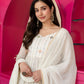 Traditional Off White Anarkali Suit Set