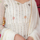 Traditional Off White Anarkali Suit Set