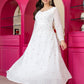 Tejsvi White Colour Traditional White Anarkali Suit 🤍