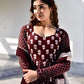 GAJGAMINI BROWN MAXI SET