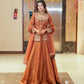 Orange Navratri Traditional Lehenga Choli Set