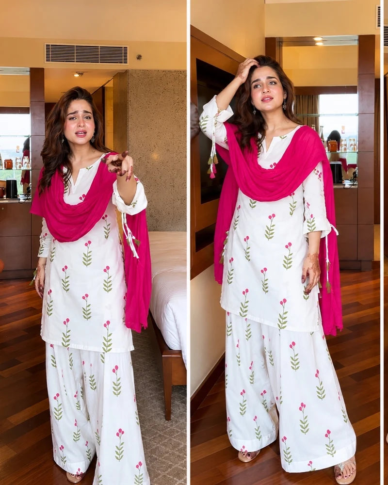 Aayesha  Floral Farshi Suit Set