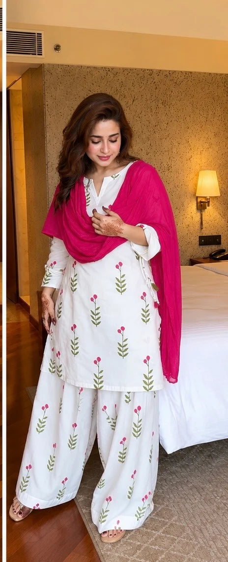 Aayesha  Floral Farshi Suit Set