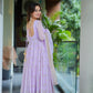 Aaliya's' Lilac  Anarkali Premium Suit Set