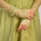 Kiya Pastel Green  Anarkali Premium Suit Set