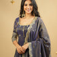 Saakshi`s cosmo Slit Anarkali with skirt Suit Set