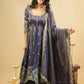 Saakshi`s cosmo Slit Anarkali with skirt Suit Set