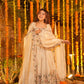Off White Floral Anarkali Suit Set