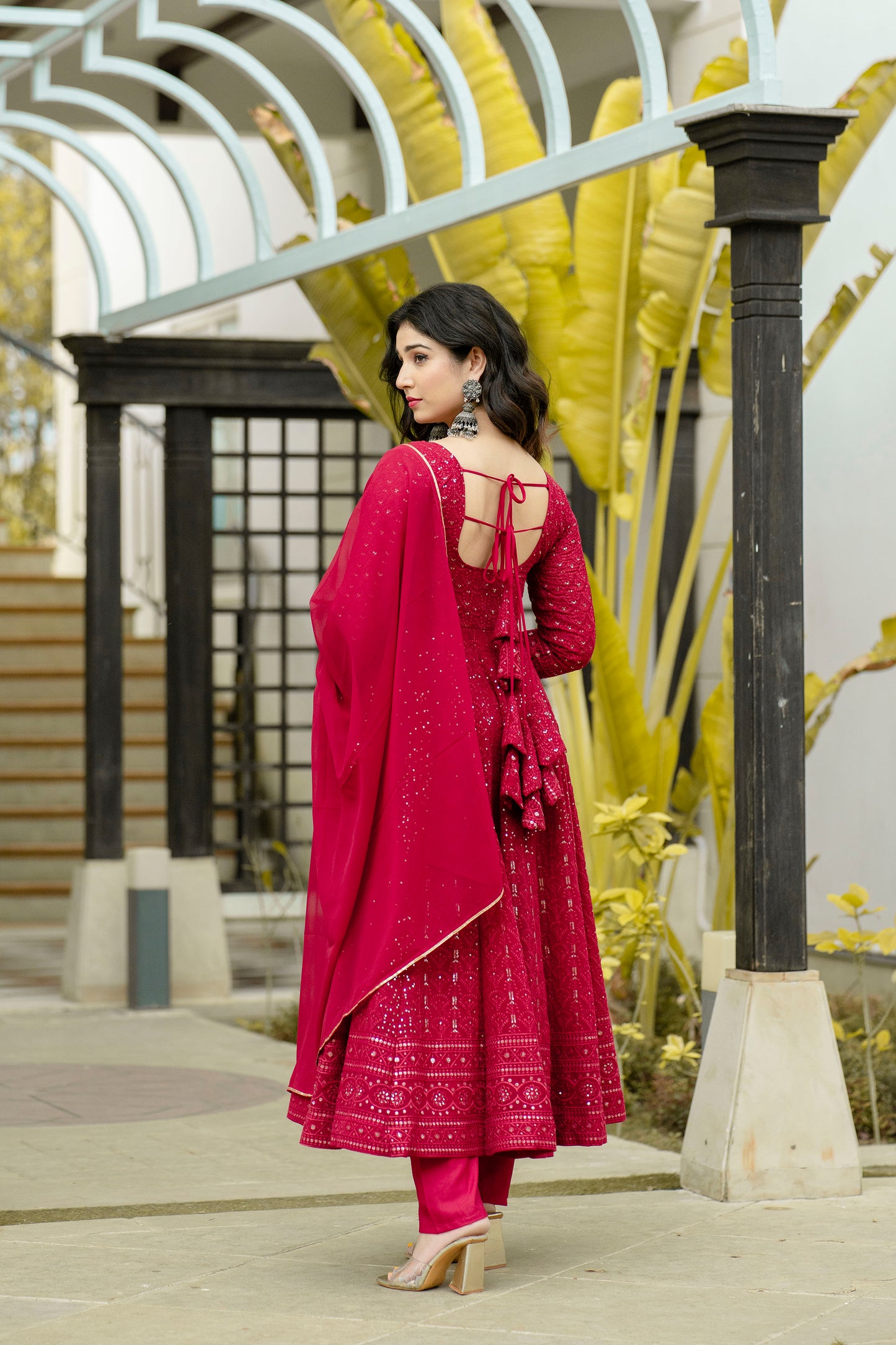 SUNHERI  GEORGETTE SUIT SET - 6013