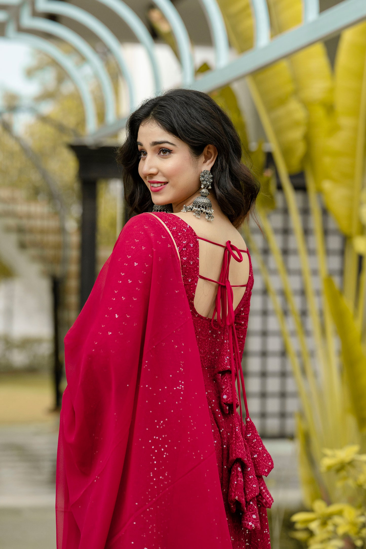 SUNHERI  GEORGETTE SUIT SET - 6013