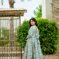 MALTI COLOURED  ANARKALI PANT AND DUPATTA SUIT SET