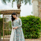MALTI COLOURED  ANARKALI PANT AND DUPATTA SUIT SET