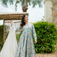 MALTI COLOURED  ANARKALI PANT AND DUPATTA SUIT SET