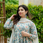 MALTI COLOURED  ANARKALI PANT AND DUPATTA SUIT SET