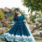 RAMA COLOUR EMBROIDERY WORKED ANARKALI SUIT SET