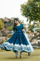 RAMA COLOUR EMBROIDERY WORKED ANARKALI SUIT SET