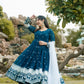 RAMA COLOUR EMBROIDERY WORKED ANARKALI SUIT SET