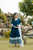 RAMA COLOUR EMBROIDERY WORKED ANARKALI SUIT SET