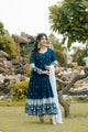 RAMA COLOUR EMBROIDERY WORKED ANARKALI SUIT SET