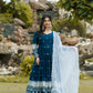 RAMA COLOUR EMBROIDERY WORKED ANARKALI SUIT SET