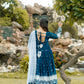 RAMA COLOUR EMBROIDERY WORKED ANARKALI SUIT SET