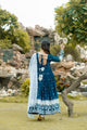 RAMA COLOUR EMBROIDERY WORKED ANARKALI SUIT SET