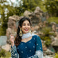 RAMA COLOUR EMBROIDERY WORKED ANARKALI SUIT SET