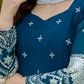 RAMA COLOUR EMBROIDERY WORKED ANARKALI SUIT SET