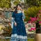 RAMA COLOUR EMBROIDERY WORKED ANARKALI SUIT SET