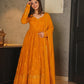 MUSTARD EMBROIDERED GEORGETTE SUIT SET 101