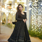 BLACK STAR BLACK EMBROIDERED GEORGETTE SUIT SET TD-120