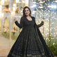 BLACK STAR BLACK EMBROIDERED GEORGETTE SUIT SET TD-120