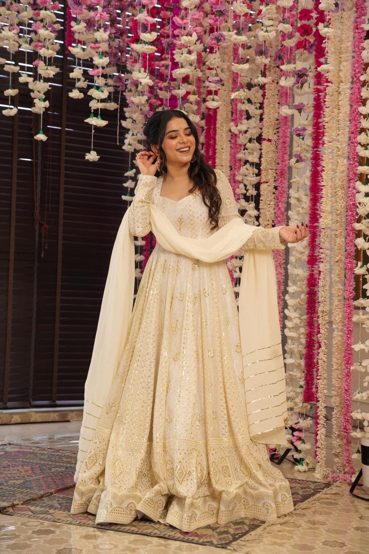 Madhvi's' Heavy Embroidered Anarkali Suit Set