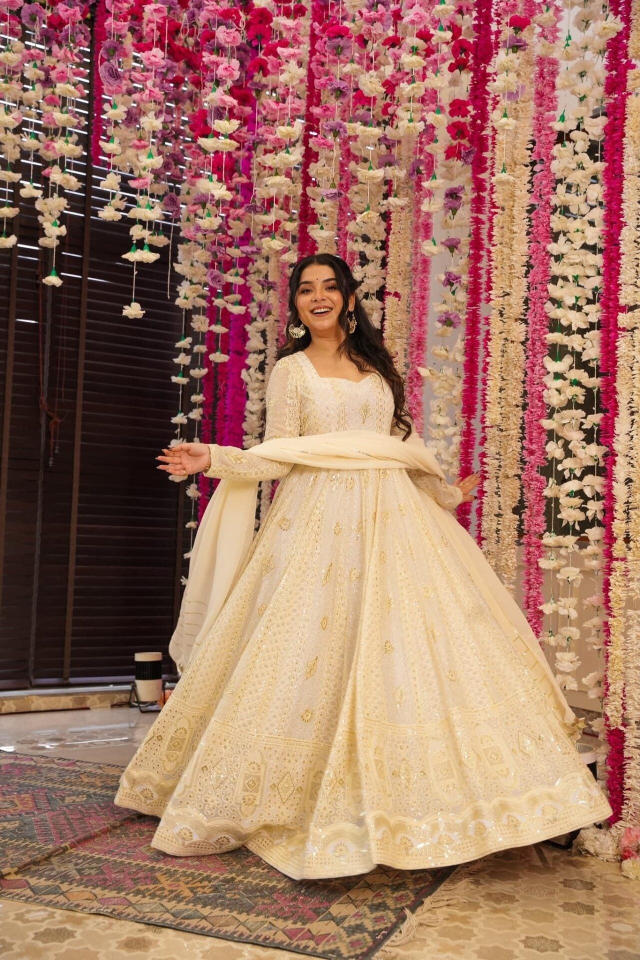 Madhvi's' Heavy Embroidered Anarkali Suit Set