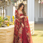 MALTI COLOUR  DIGITAL PRINTED ANARKALI SUIT SET-TD-123