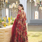 MALTI COLOUR  DIGITAL PRINTED ANARKALI SUIT SET-TD-123