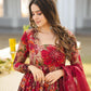 MALTI COLOUR  DIGITAL PRINTED ANARKALI SUIT SET-TD-123
