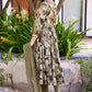 Khakhi Green Colour  ANARKALI SUIT SET 3-PAIR  CODE/ TD-109