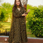 DANICA MASTERD GREEN  RAYON SUIT SET   code/ TD-108