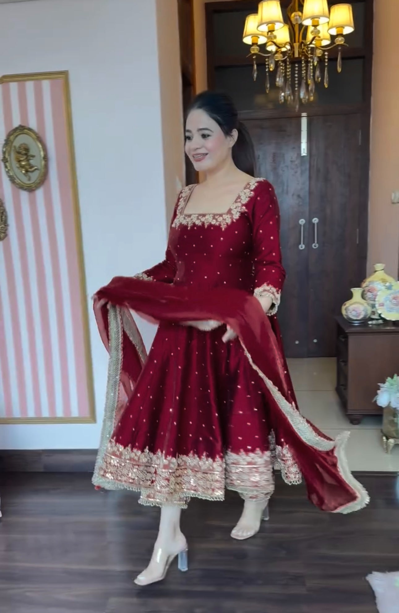 Prachi's'  Havy Vichitra Royal Elegant Suit Set