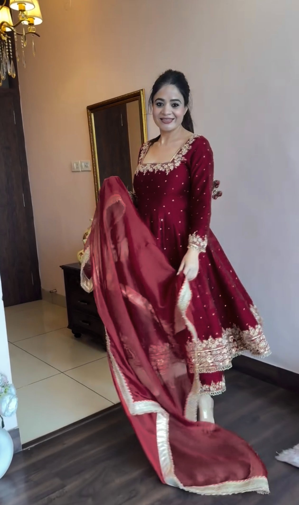 Prachi's'  Havy Vichitra Royal Elegant Suit Set