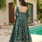 KAIRA'S  GREEN PREMIUM DESIGNER READYMADE GOWN SUIT SET .