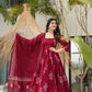 Isabella's Pure Cotton Anarkali Style Plazzo Suit Set