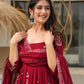 Isabella's Pure Cotton Anarkali Style Plazzo Suit Set
