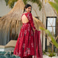 Isabella's Pure Cotton Anarkali Style Plazzo Suit Set