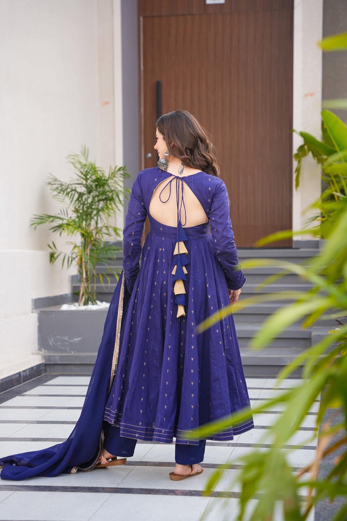 Kaira's Pure Cotton Enkar Dori Style Plazzo Suit Set