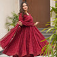 Kaira's Pure Cotton Anarkali Style Plazzo Suit Set