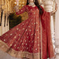 Zainab  Rust cosmo Anarkali Suit Set
