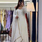 Makhamali Sequins Work Gown pent and duptta suit set