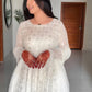 Shahnaz's Lakhnawi  White Premium Anarkali Suit Set